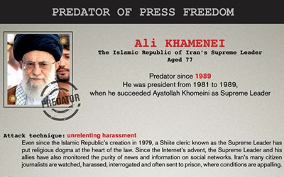 Reporter ohne Grenzen,Iran