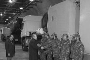 Unterirdisches Depot von Geschossen