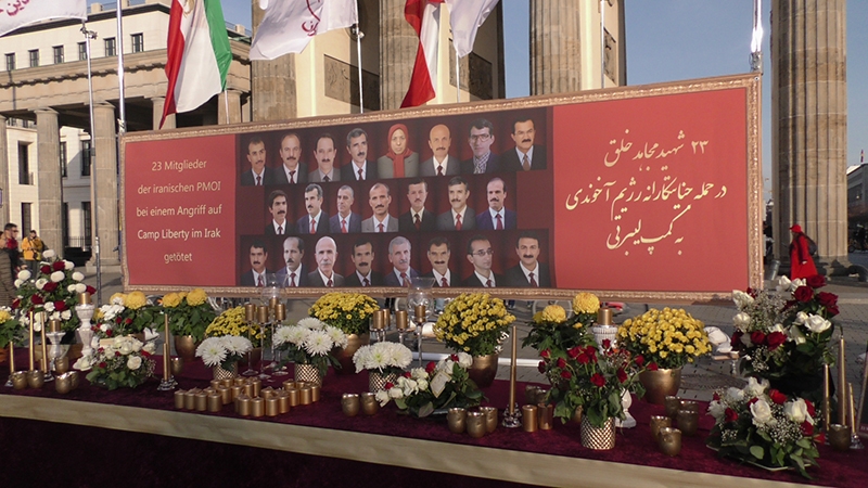 Berlin: Mahn-und Gedenkveranstaltung für die Opfer des Massakers in "Camp Liberty"