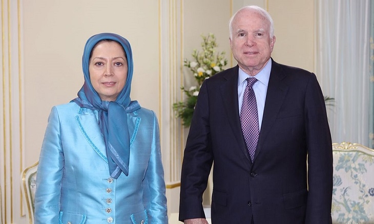 Senator McCain trifft  Maryam Rajavi