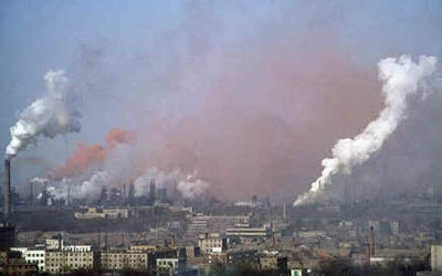 Luftverschmutzung in der Stadt Arak