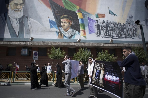 Anti-Amerika-Proteste in Tehran